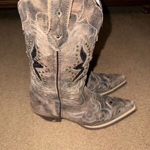 Laredo Distressed Brown Western Heeled Boots